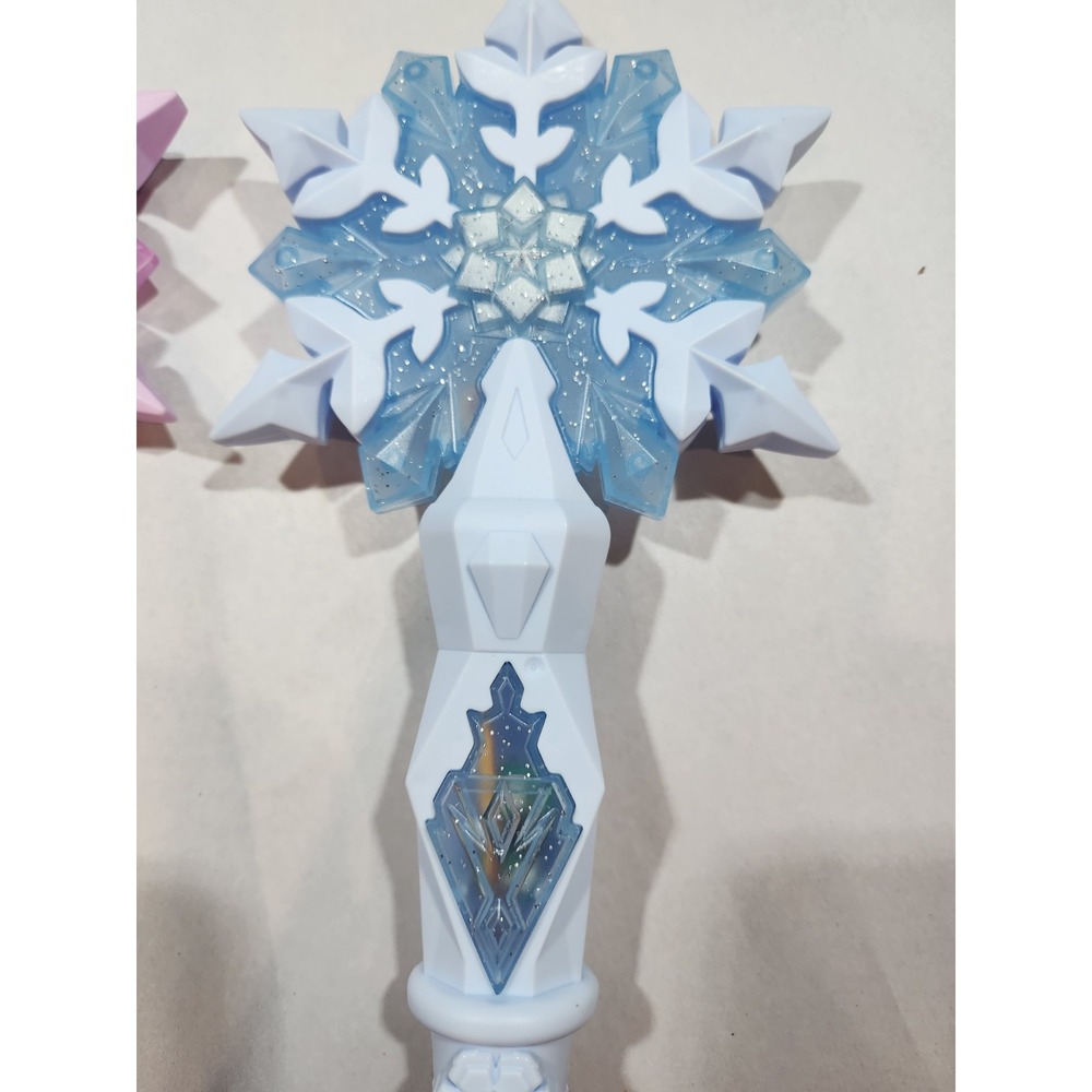 (3) Frozen Light Up Snowflake Wands, 13", 2 -Blue, 1-Pink, Lights & Sounds Work! - Picture 10 of 16